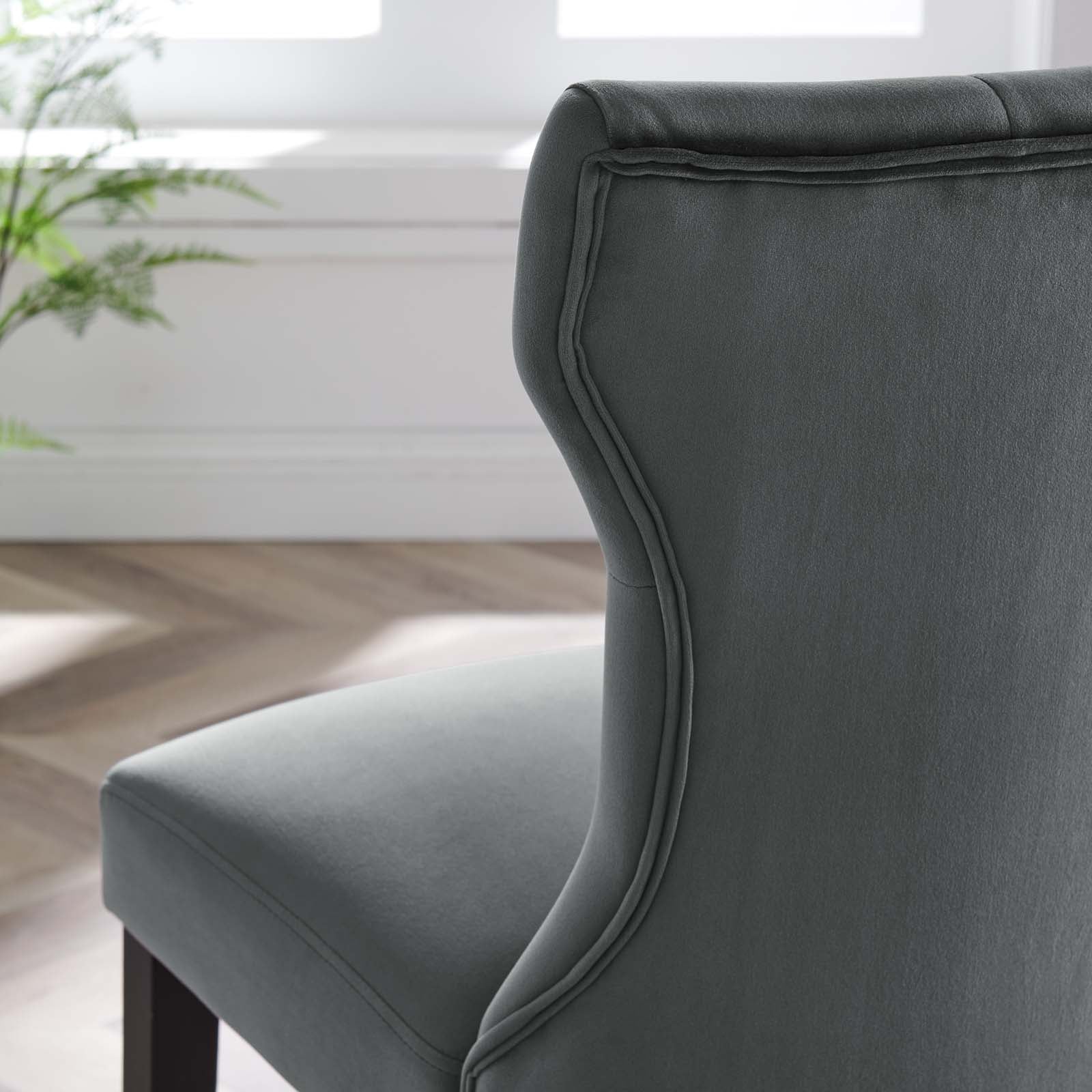 Silhouette Performance Velvet Dining Chairs - Set of 2 By Modway - EEI-5014 | Dining Chairs | Modishstore - 41