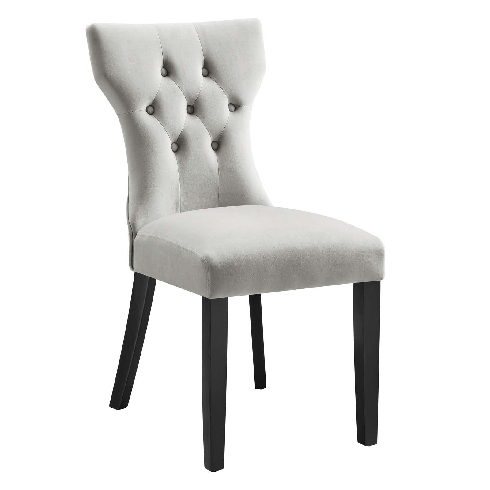 Silhouette Performance Velvet Dining Chairs - Set of 2 By Modway | Dining Chairs | Modishstore-53