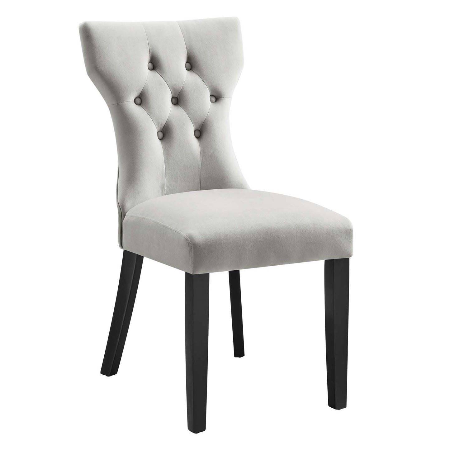 Silhouette Performance Velvet Dining Chairs - Set of 2 By Modway - EEI-5014 | Dining Chairs | Modishstore - 53