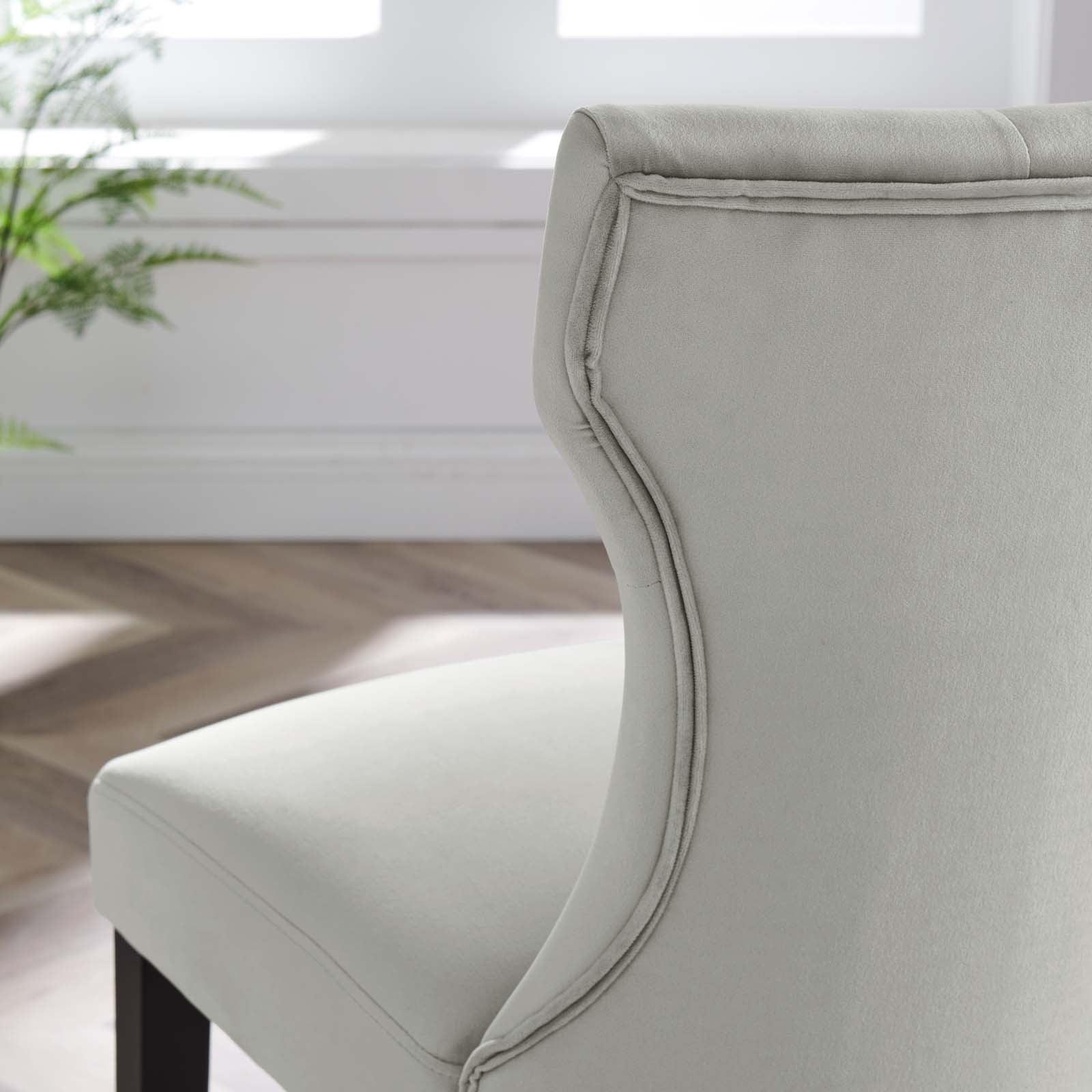 Silhouette Performance Velvet Dining Chairs - Set of 2 By Modway - EEI-5014 | Dining Chairs | Modishstore - 49