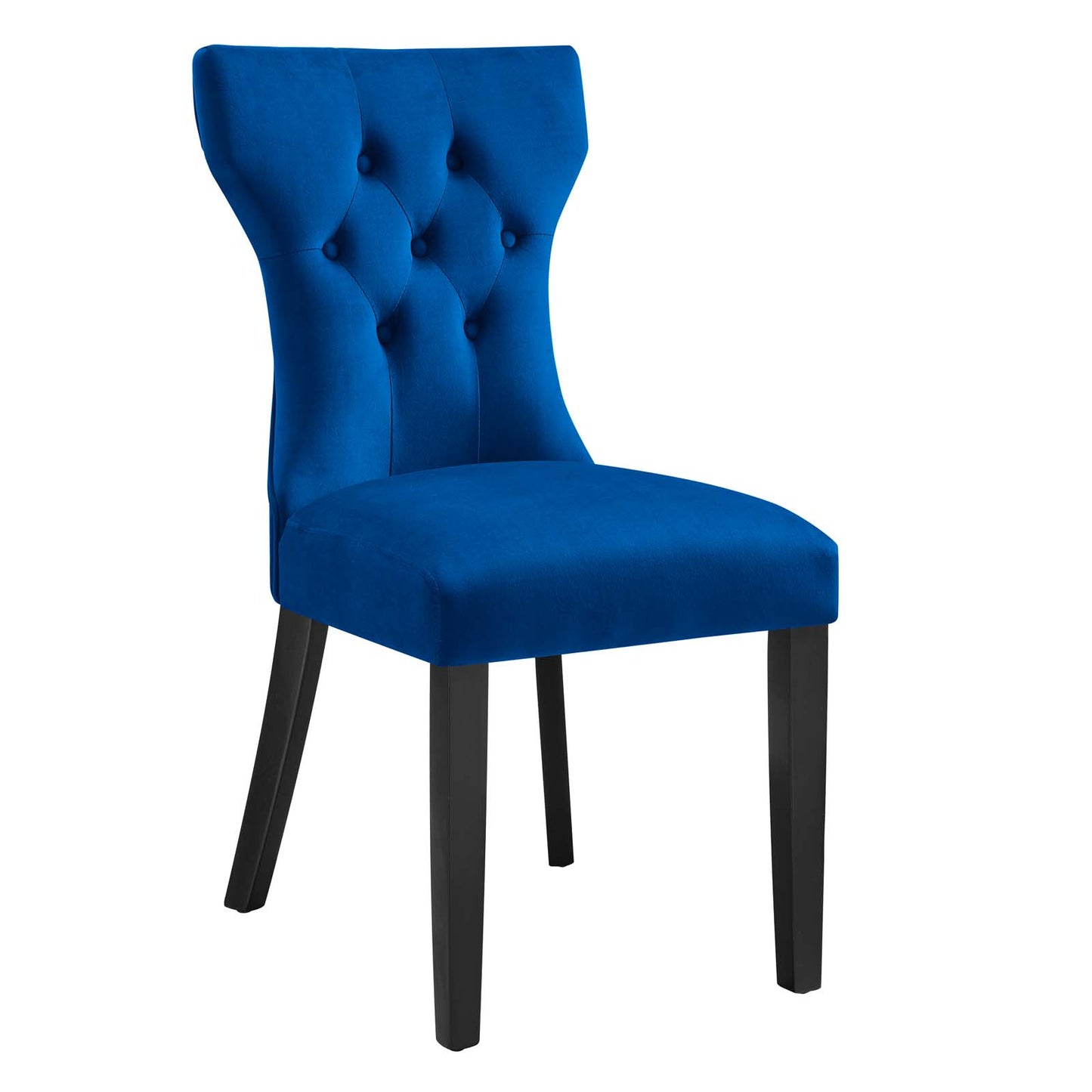 Silhouette Performance Velvet Dining Chairs - Set of 2 By Modway - EEI-5014 | Dining Chairs | Modishstore - 61