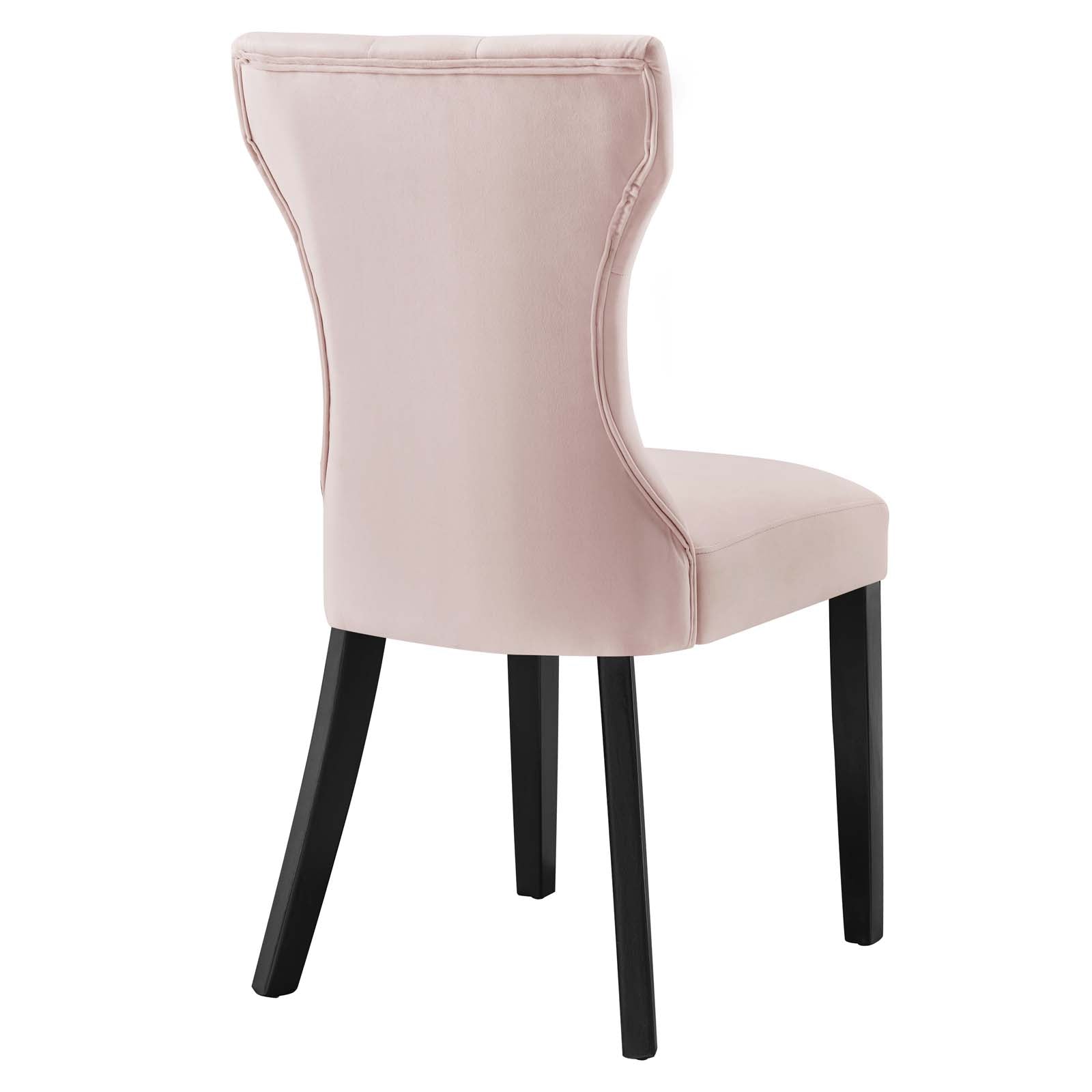 Silhouette Performance Velvet Dining Chairs - Set of 2 By Modway | Dining Chairs | Modishstore-67