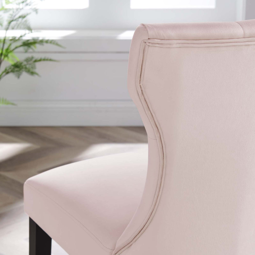 Silhouette Performance Velvet Dining Chairs - Set of 2 By Modway - EEI-5014 | Dining Chairs | Modishstore - 65