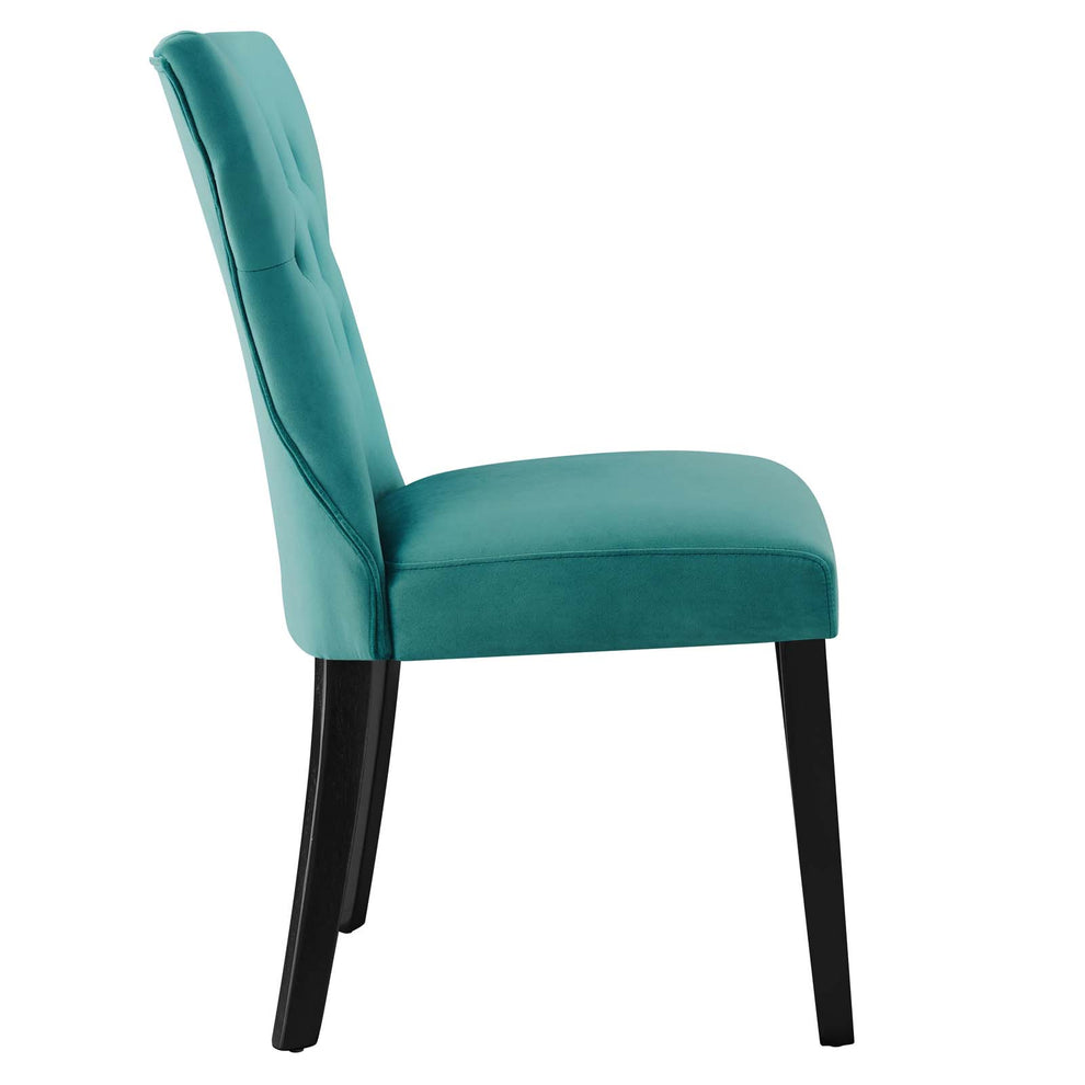 Silhouette Performance Velvet Dining Chairs - Set of 2 By Modway - EEI-5014 | Dining Chairs | Modishstore - 74