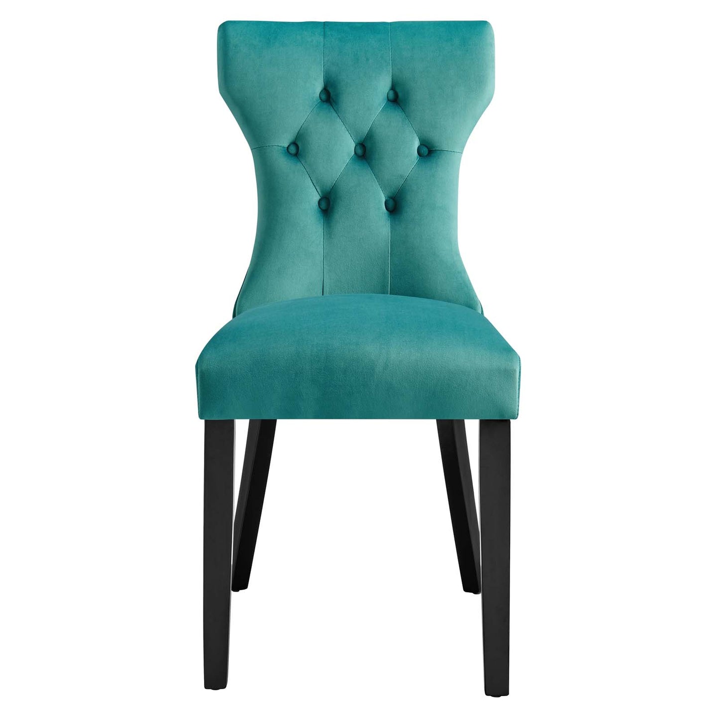 Silhouette Performance Velvet Dining Chairs - Set of 2 By Modway - EEI-5014 | Dining Chairs | Modishstore - 76