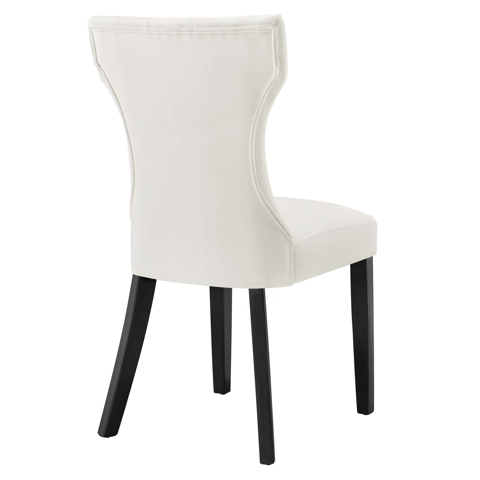 Silhouette Performance Velvet Dining Chairs - Set of 2 By Modway | Dining Chairs | Modishstore-83