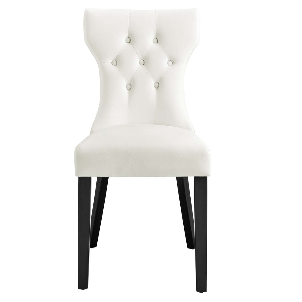 Silhouette Performance Velvet Dining Chairs - Set of 2 By Modway - EEI-5014 | Dining Chairs | Modishstore - 84