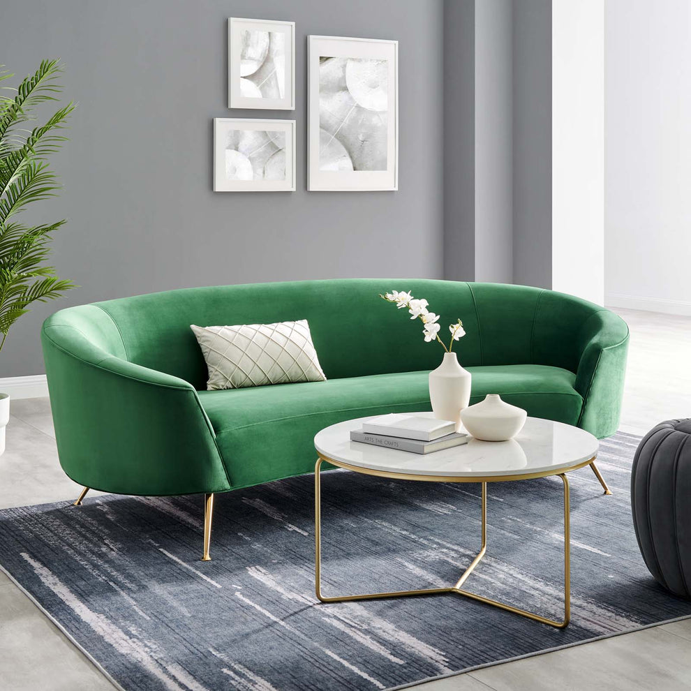 Marchesa Upholstered Performance Velvet Sofa By Modway - EEI-5015 | Sofas | Modishstore - 1