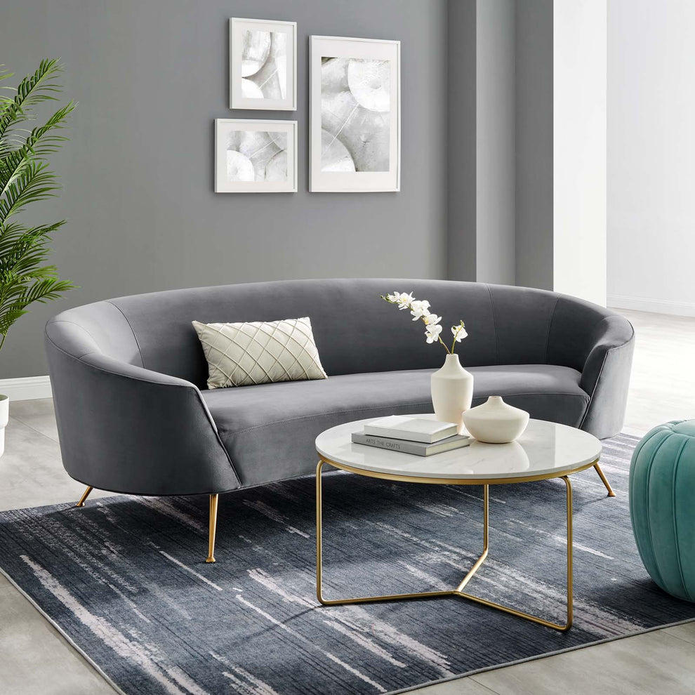 Marchesa Upholstered Performance Velvet Sofa By Modway - EEI-5015 | Sofas | Modishstore - 9