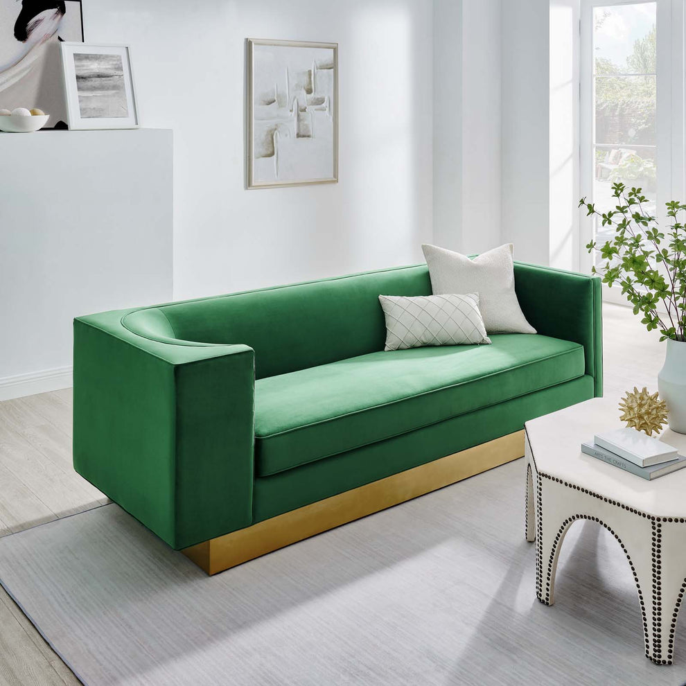 Eminence Upholstered Performance Velvet Sofa By Modway - EEI-5016 | Sofas | Modishstore - 10
