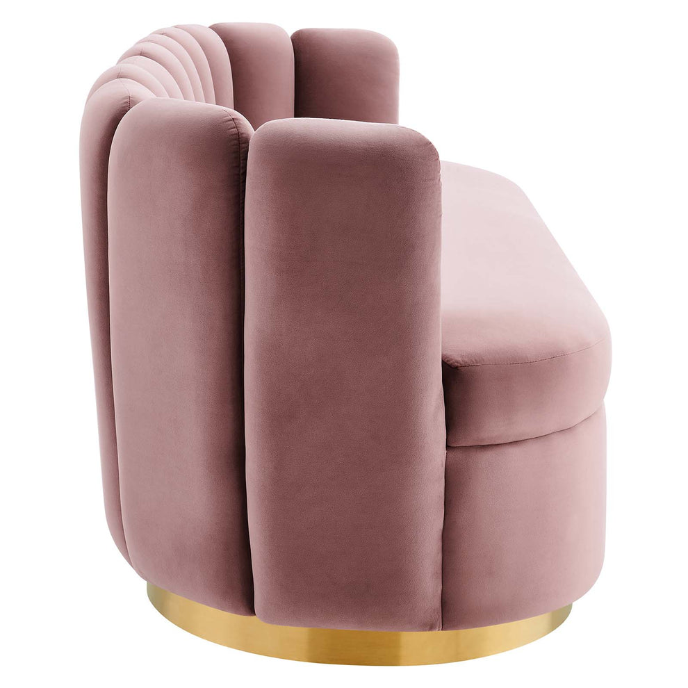 Victoria Channel Tufted Performance Velvet Sofa By Modway - EEI-5017 | Sofas | Modishstore - 5