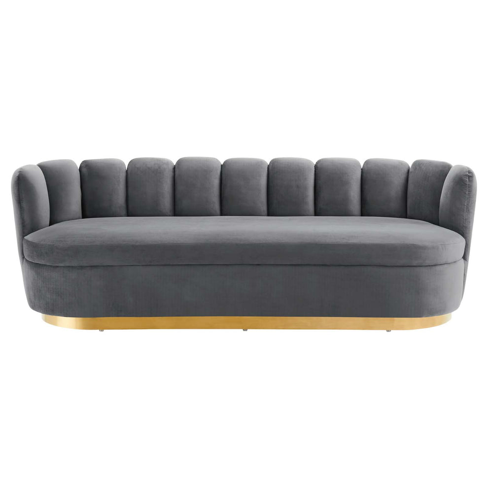 Victoria Channel Tufted Performance Velvet Sofa By Modway - EEI-5017 | Sofas | Modishstore - 15