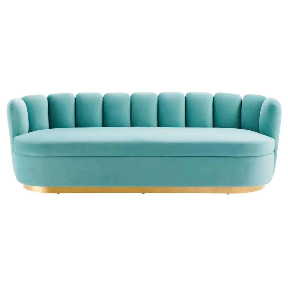 Victoria Channel Tufted Performance Velvet Sofa By Modway - EEI-5017 | Sofas | Modishstore - 23