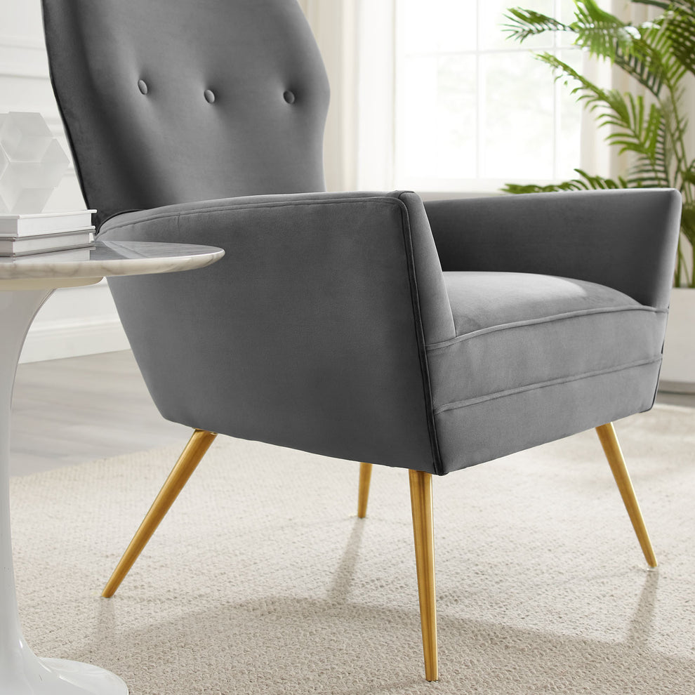 Renata Button Tufted Performance Velvet Armchair By Modway - EEI-5020 | Armchairs | Modishstore - 8
