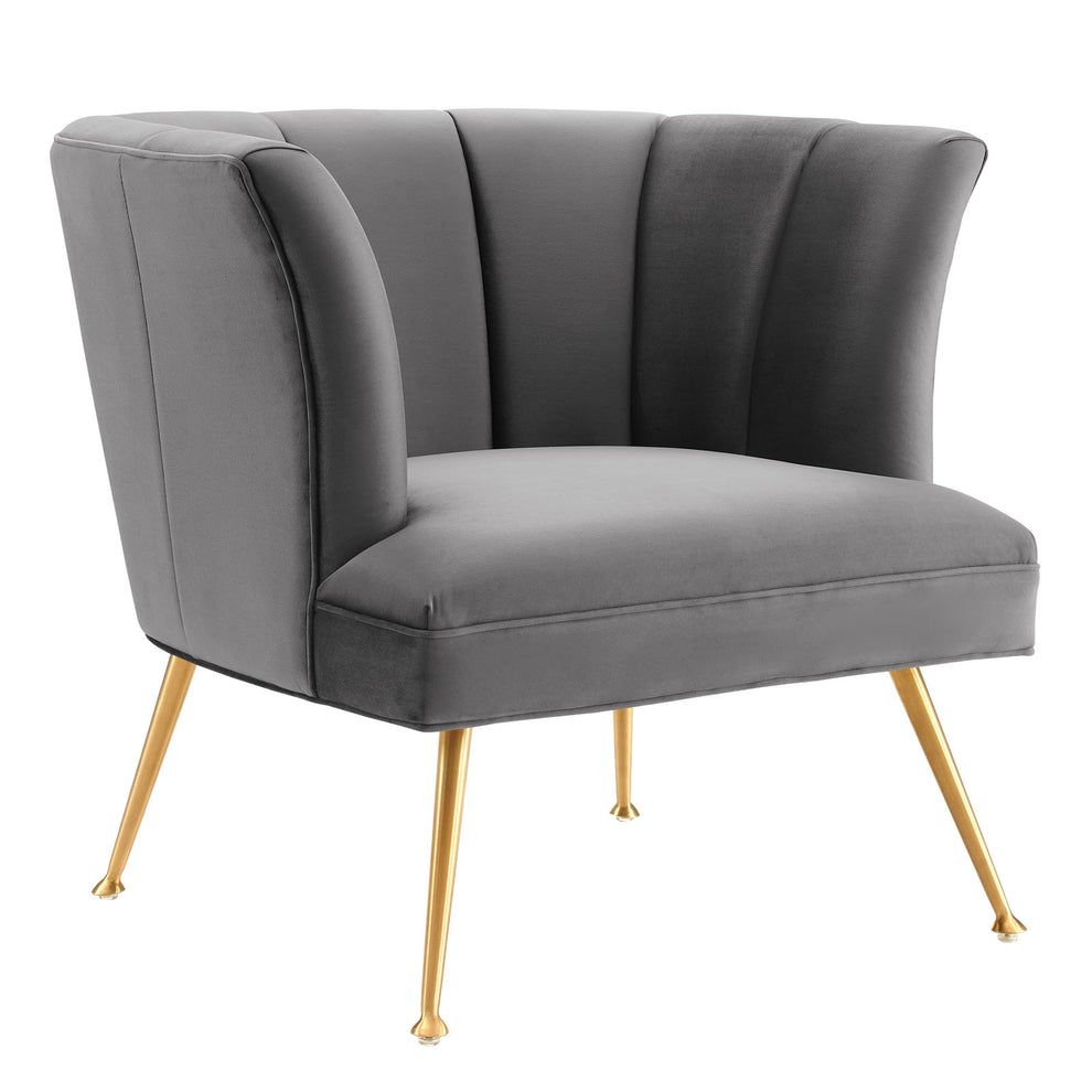 Veronica Channel Tufted Performance Velvet Armchair By Modway - EEI-5023 | Armchairs | Modishstore - 2