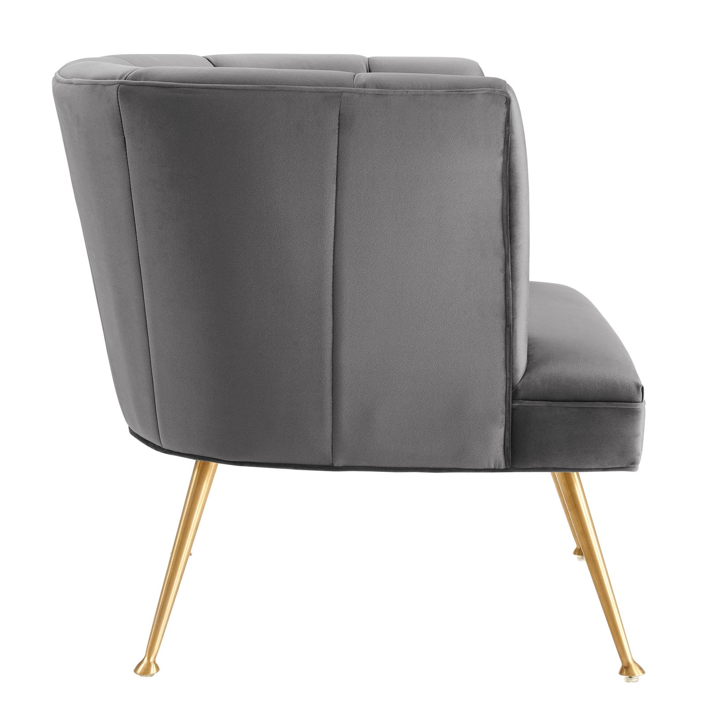 Veronica Channel Tufted Performance Velvet Armchair By Modway | Armchairs | Modishstore-4