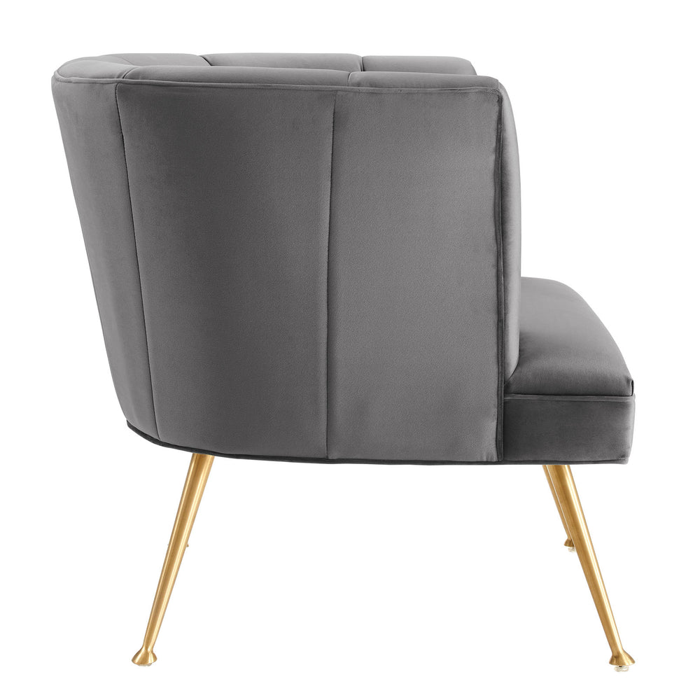 Veronica Channel Tufted Performance Velvet Armchair By Modway - EEI-5023 | Armchairs | Modishstore - 4