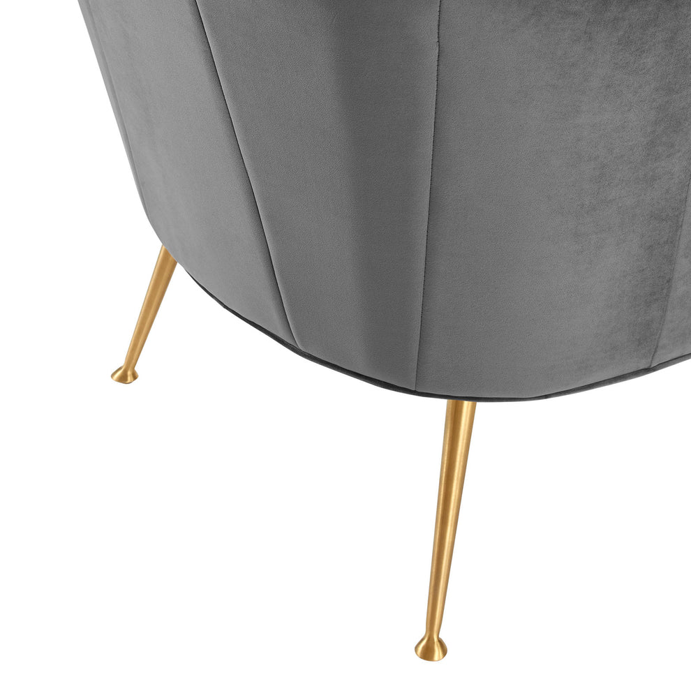 Veronica Channel Tufted Performance Velvet Armchair By Modway - EEI-5023 | Armchairs | Modishstore - 5
