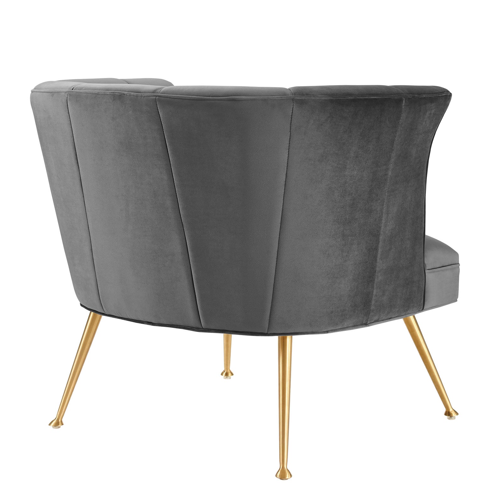 Veronica Channel Tufted Performance Velvet Armchair By Modway | Armchairs | Modishstore-6