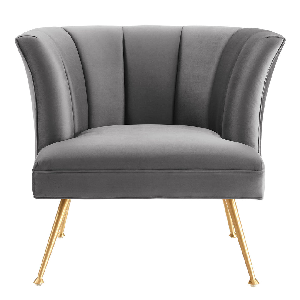 Veronica Channel Tufted Performance Velvet Armchair By Modway - EEI-5023 | Armchairs | Modishstore - 7