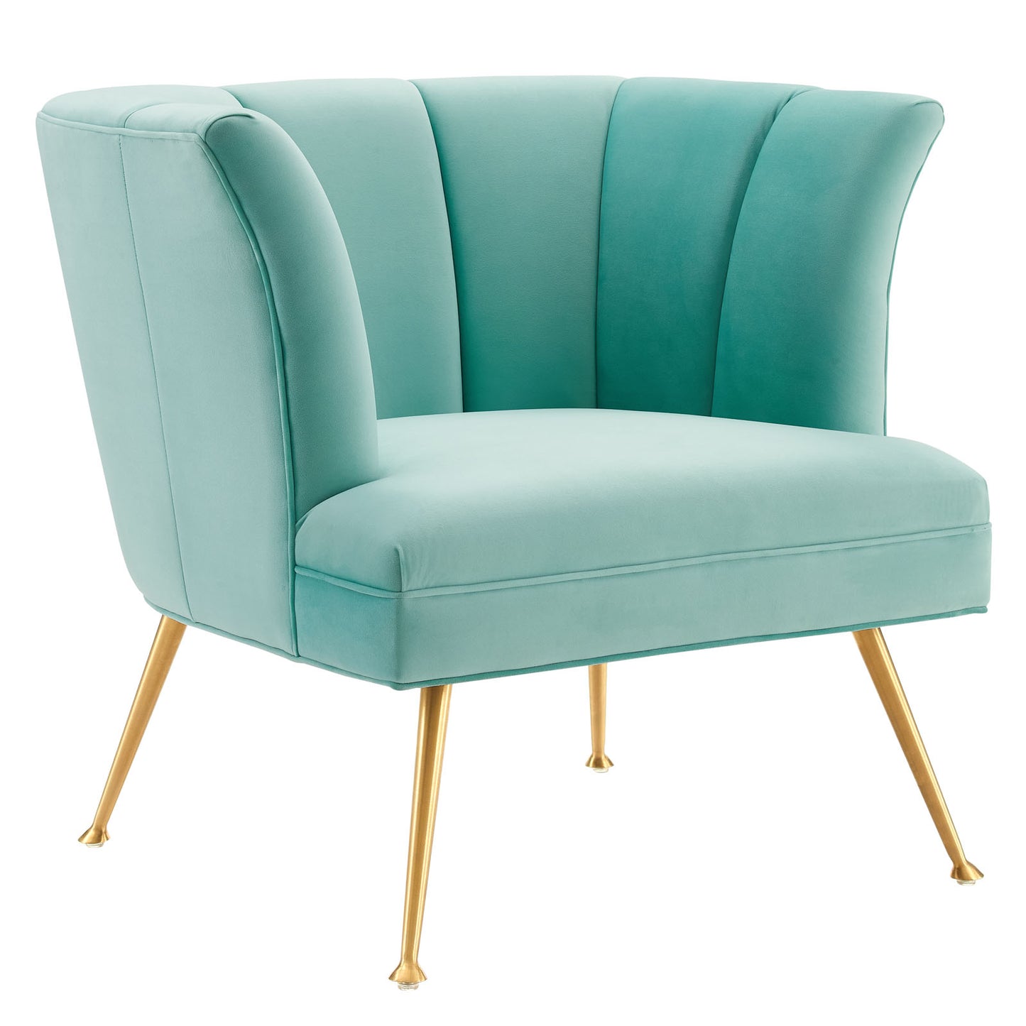 Veronica Channel Tufted Performance Velvet Armchair By Modway | Armchairs | Modishstore-9