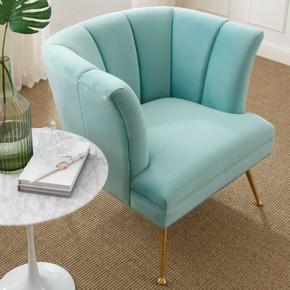 Veronica Channel Tufted Performance Velvet Armchair By Modway - EEI-5023 | Armchairs | Modishstore - 15