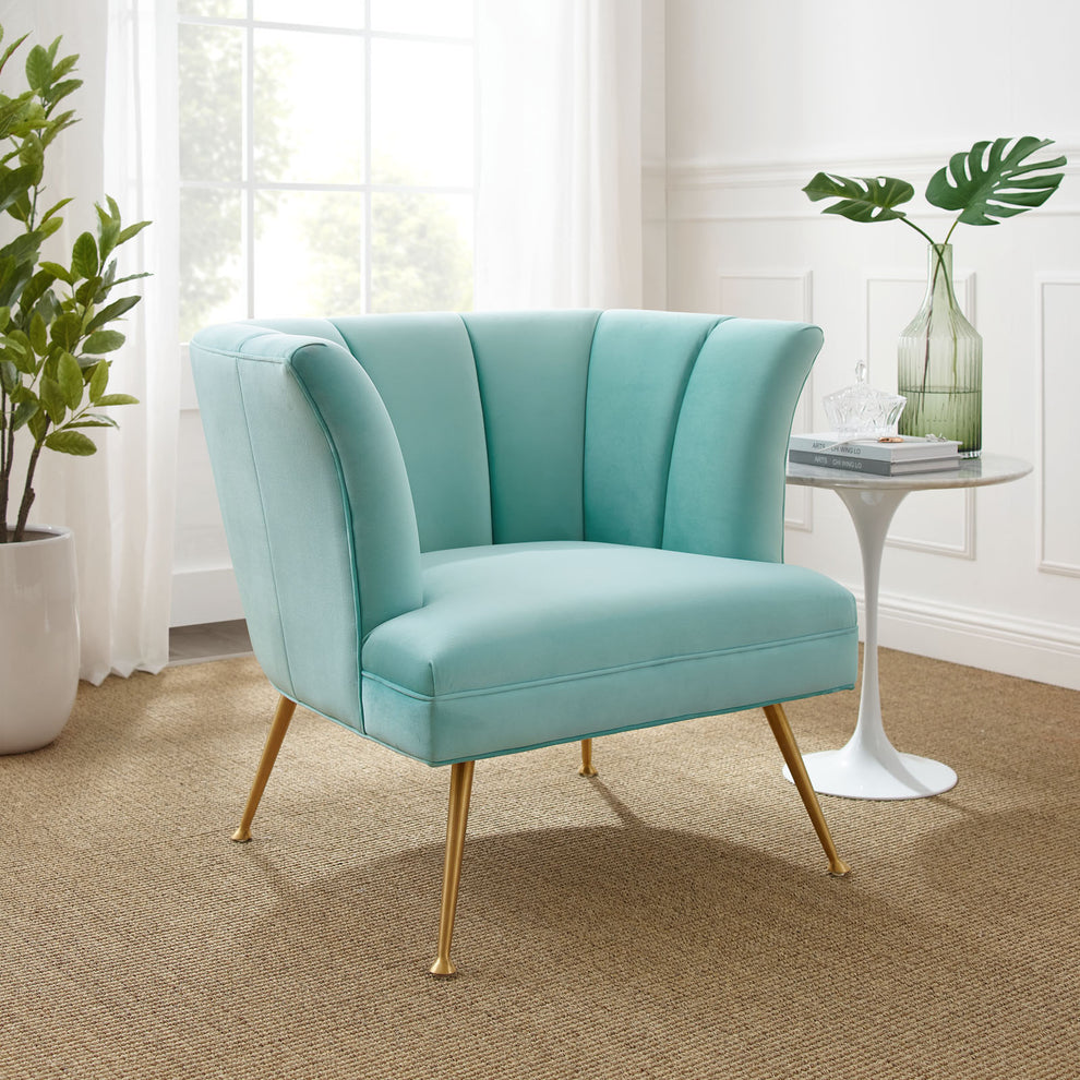 Veronica Channel Tufted Performance Velvet Armchair By Modway - EEI-5023 | Armchairs | Modishstore - 16