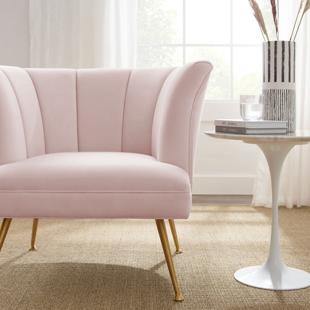Veronica Channel Tufted Performance Velvet Armchair By Modway - EEI-5023 | Armchairs | Modishstore - 23