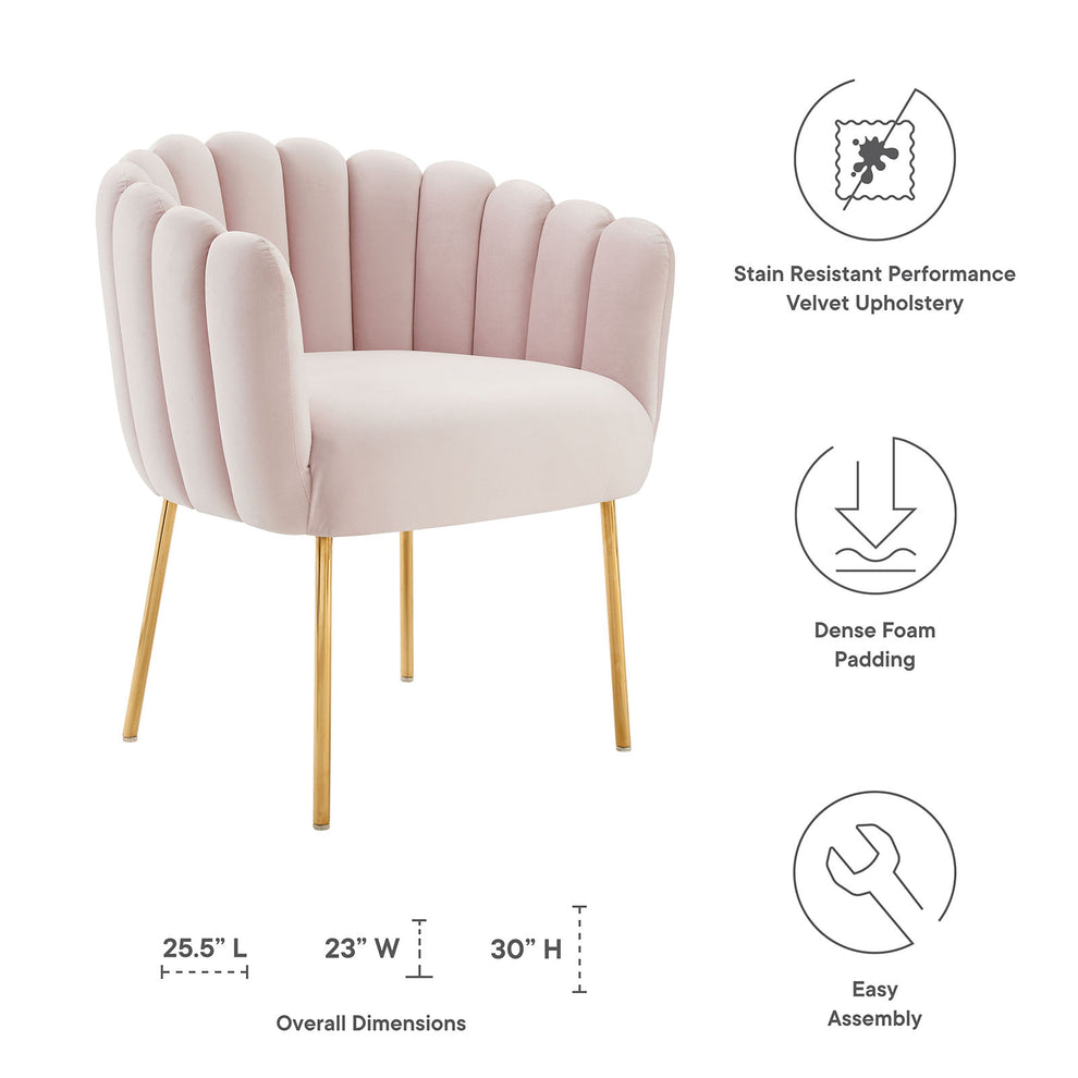 Sanna Channel Tufted Performance Velvet Armchair By Modway - EEI-5024 | Armchairs | Modishstore - 18