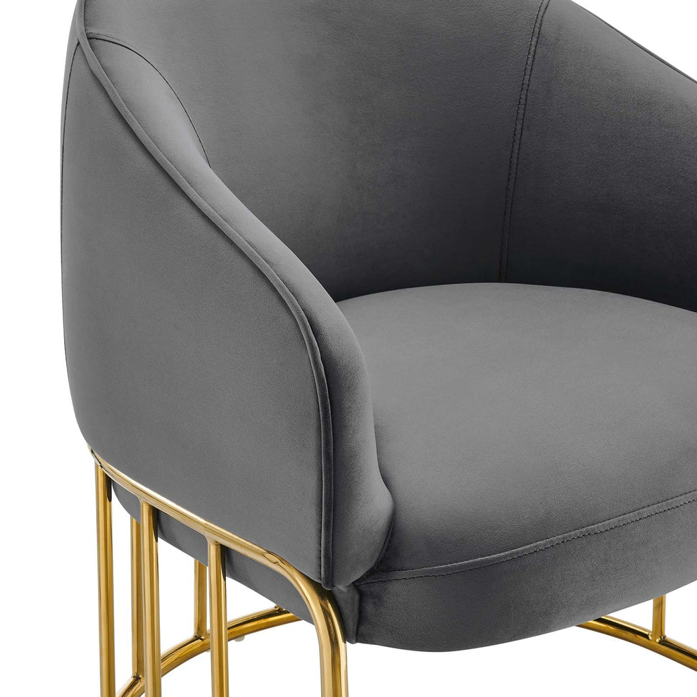 Legacy Performance Velvet Armchair By Modway - EEI-5025 | Armchairs | Modishstore - 4