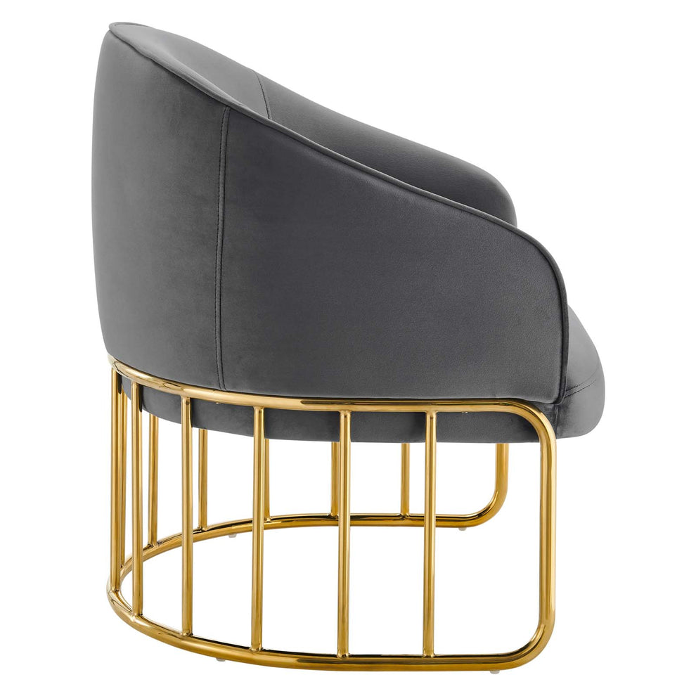 Legacy Performance Velvet Armchair By Modway - EEI-5025 | Armchairs | Modishstore - 5