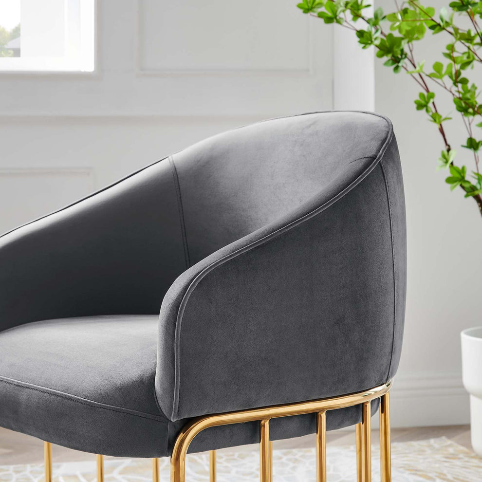 Legacy Performance Velvet Armchair By Modway - EEI-5025 | Armchairs | Modishstore - 2