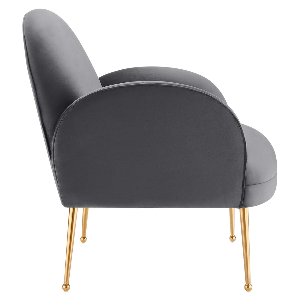 Transcend Performance Velvet Armchair By Modway - EEI-5026 | Armchairs | Modishstore - 5