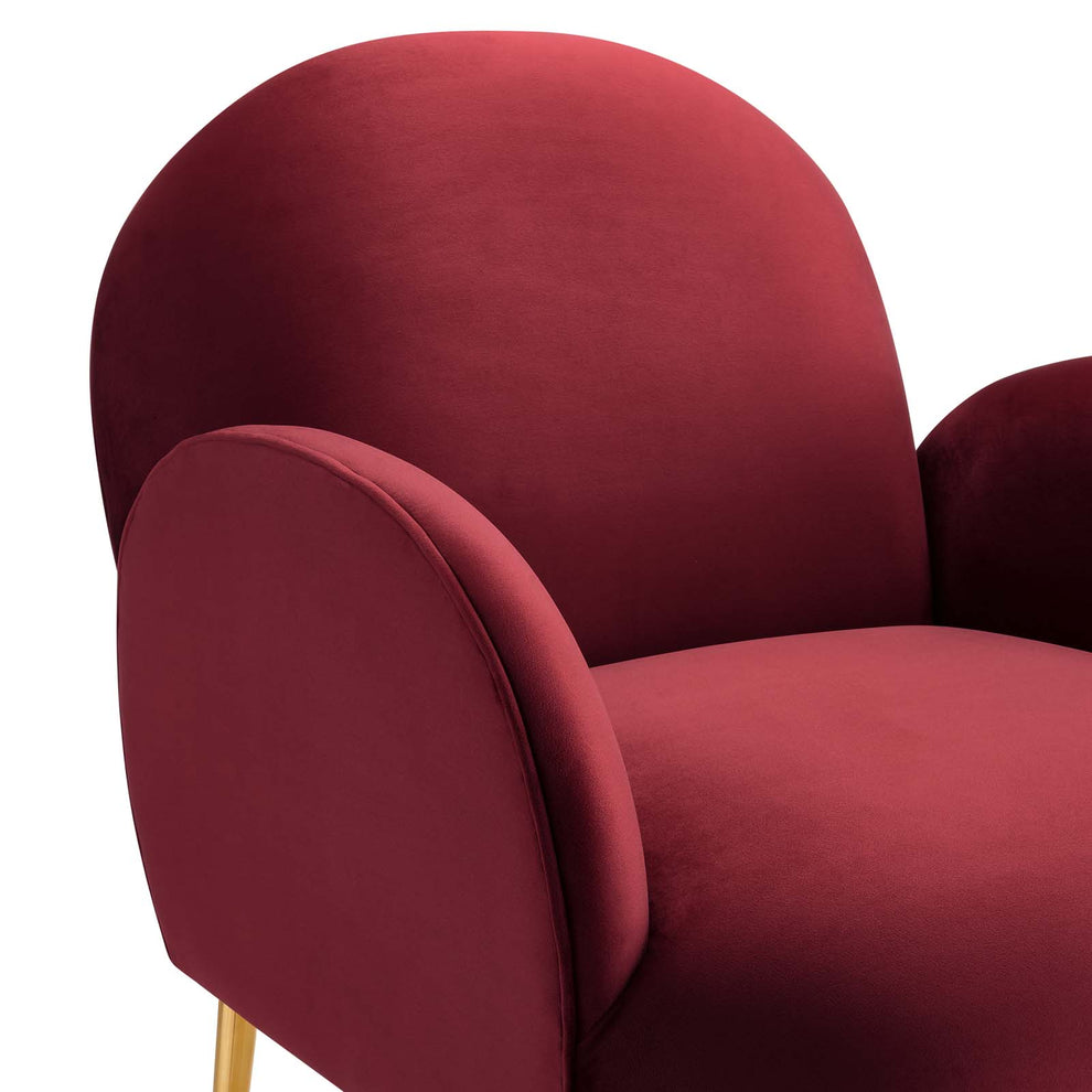 Transcend Performance Velvet Armchair By Modway - EEI-5026 | Armchairs | Modishstore - 12