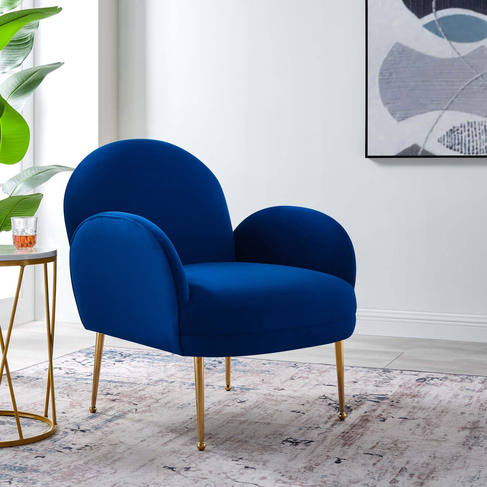 Transcend Performance Velvet Armchair By Modway - EEI-5026 | Armchairs | Modishstore - 17