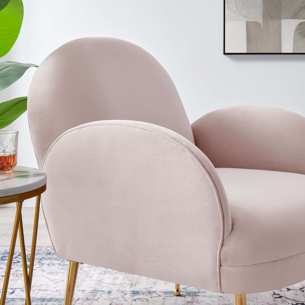 Transcend Performance Velvet Armchair By Modway - EEI-5026 | Armchairs | Modishstore - 31