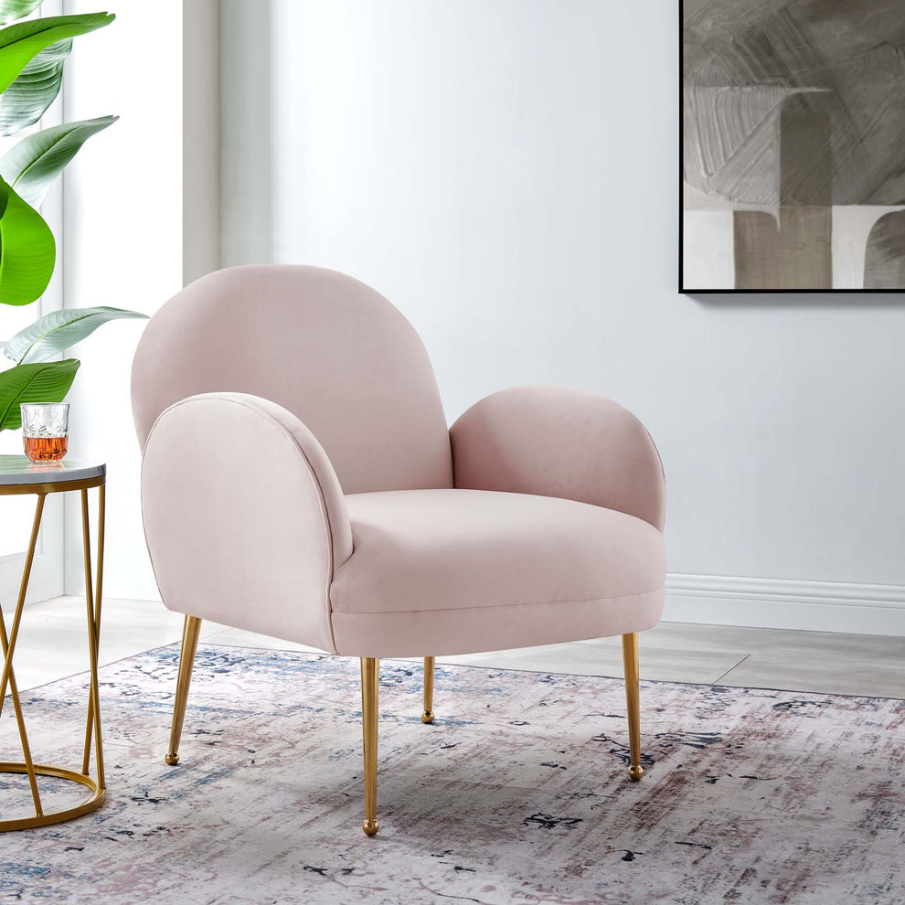 Transcend Performance Velvet Armchair By Modway - EEI-5026 | Armchairs | Modishstore - 32