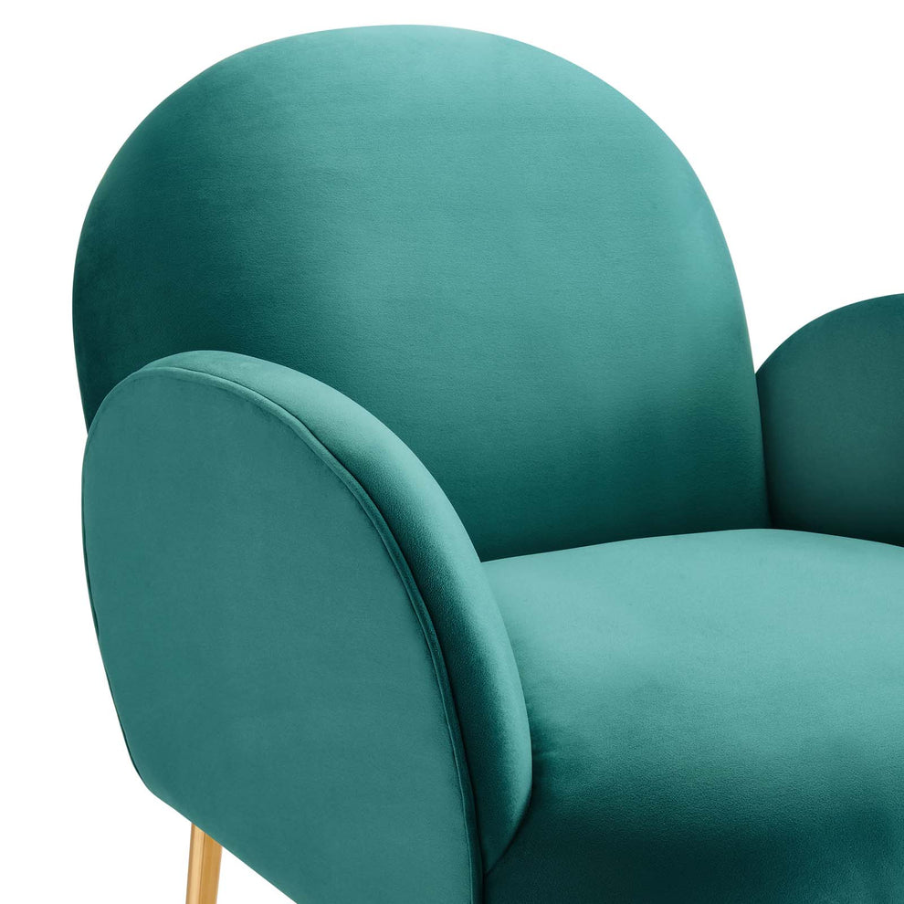 Transcend Performance Velvet Armchair By Modway - EEI-5026 | Armchairs | Modishstore - 35