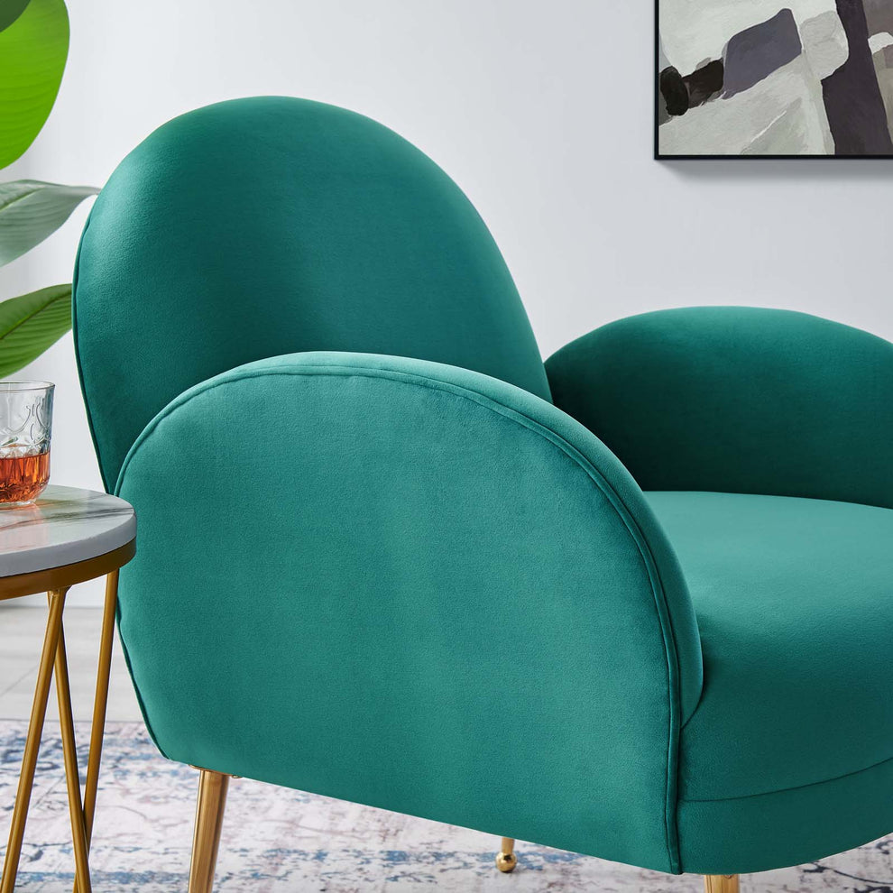 Transcend Performance Velvet Armchair By Modway - EEI-5026 | Armchairs | Modishstore - 39