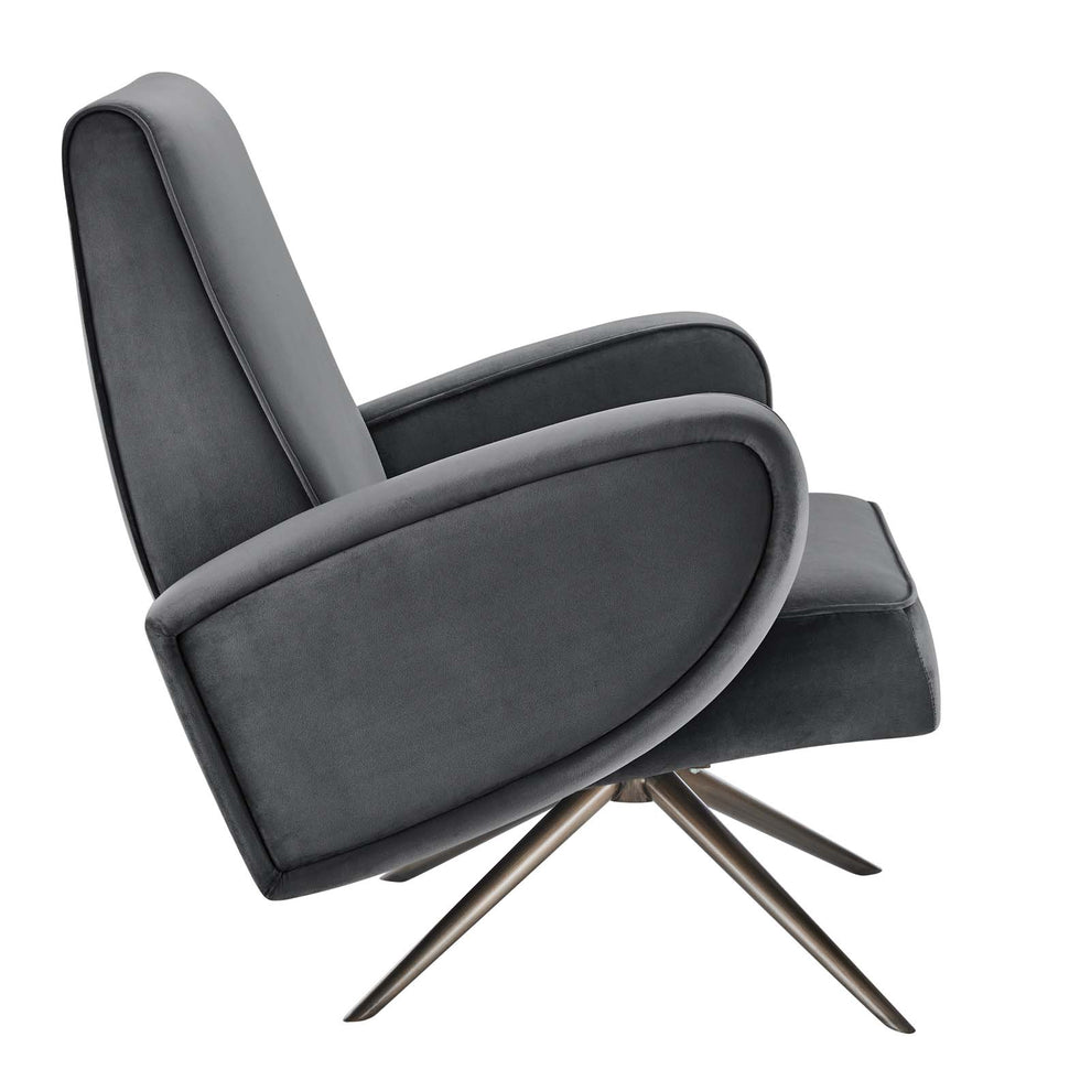 Superior Performance Velvet Swivel Chair By Modway - EEI-5027 | Lounge Chairs | Modishstore - 4