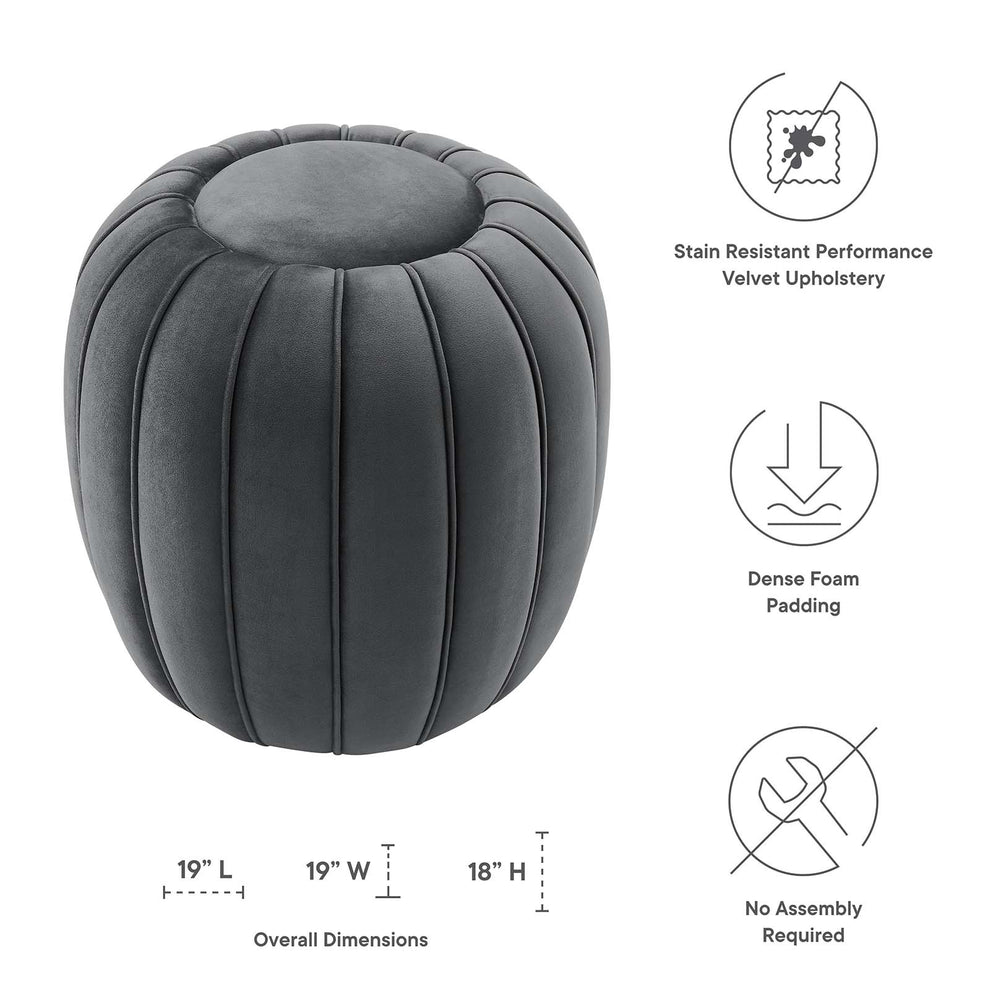 Celebrate Channel Tufted Performance Velvet Ottoman By Modway - EEI-5034 | Ottomans | Modishstore - 3