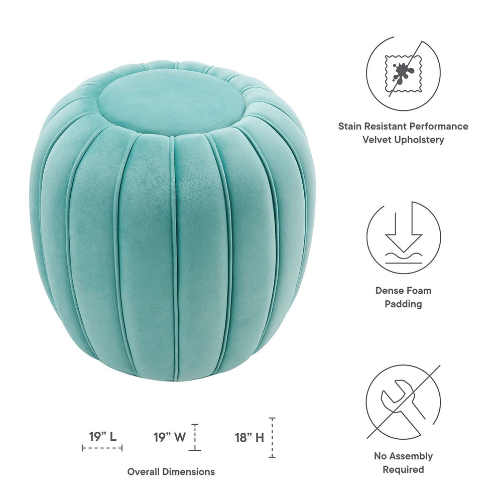 Celebrate Channel Tufted Performance Velvet Ottoman By Modway - EEI-5034 | Ottomans | Modishstore - 9