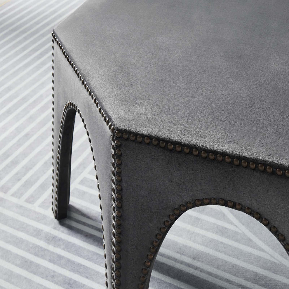 Victory Performance Velvet Ottoman By Modway - EEI-5035 | Ottomans | Modishstore - 4