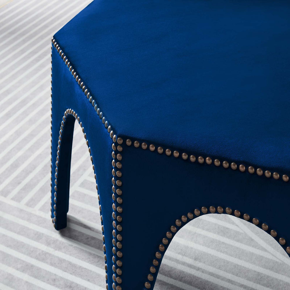 Victory Performance Velvet Ottoman By Modway - EEI-5035 | Ottomans | Modishstore - 19