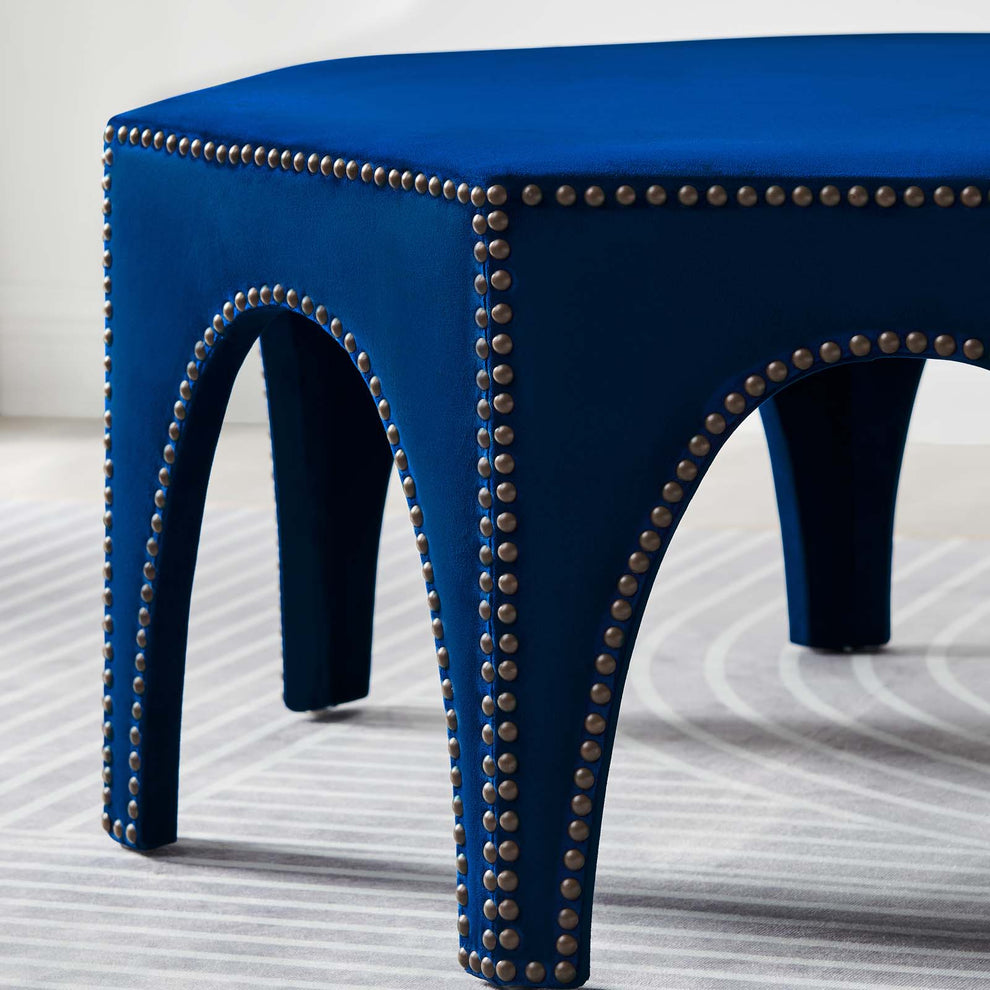 Victory Performance Velvet Ottoman By Modway - EEI-5035 | Ottomans | Modishstore - 20