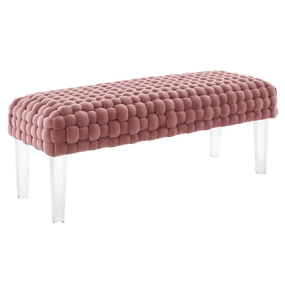 Prologue Woven Performance Velvet Ottoman By Modway - EEI-5037 | Ottomans | Modishstore - 2