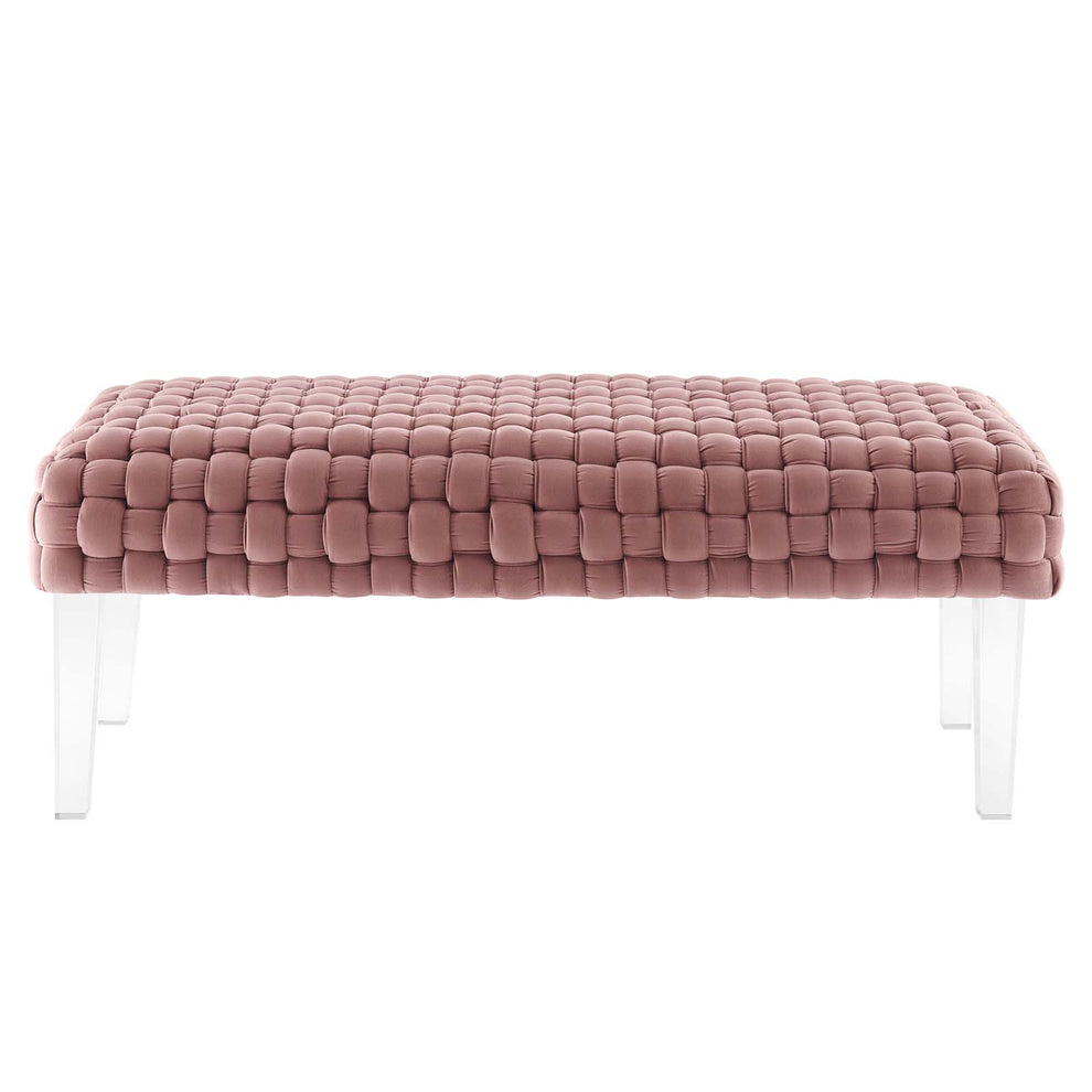 Prologue Woven Performance Velvet Ottoman By Modway - EEI-5037 | Ottomans | Modishstore - 5