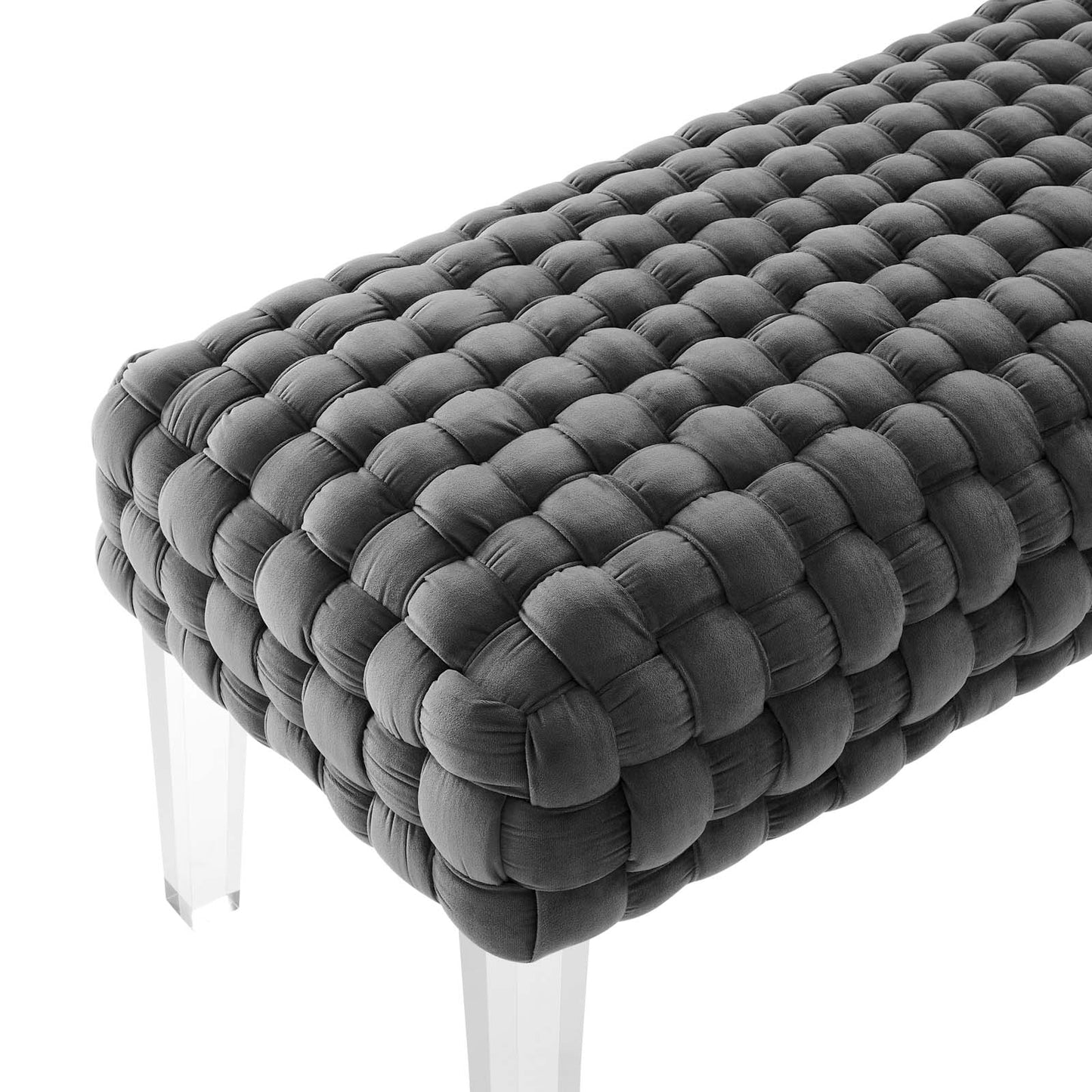 Prologue Woven Performance Velvet Ottoman By Modway - EEI-5037 | Ottomans | Modishstore - 9
