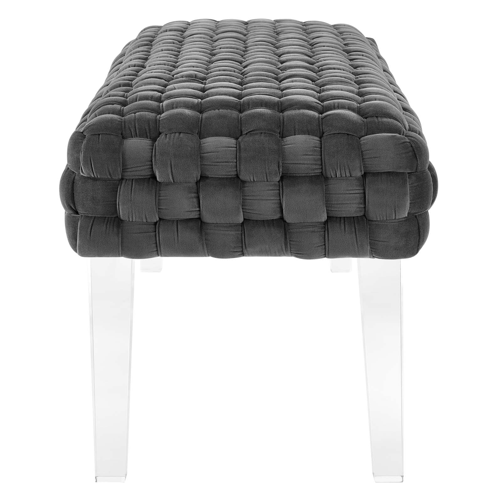 Prologue Woven Performance Velvet Ottoman By Modway - EEI-5037 | Ottomans | Modishstore - 10