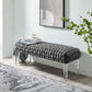 Prologue Woven Performance Velvet Ottoman By Modway - EEI-5037 | Ottomans | Modishstore - 14